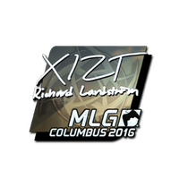 Наклейка Xizt (металлическая) | MLG Columbus 2016