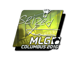 Sticker | seized (Foil) | MLG Columbus 2016