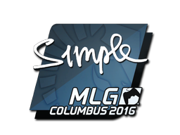 สติกเกอร์ | s1mple | MLG Columbus 2016