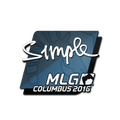 Sticker | s1mple | MLG Columbus 2016 image 120x120