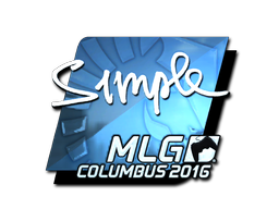 สติกเกอร์ | s1mple (ฟอยล์) | MLG Columbus 2016