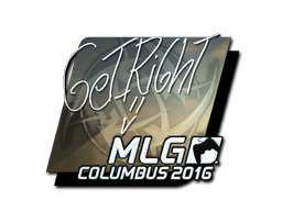 Aufkleber | GeT_RiGhT (Glanz) | MLG Columbus 2016