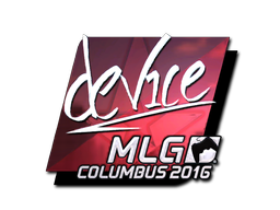 Aufkleber | device (Glanz) | MLG Columbus 2016