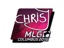 Klistermærke | chrisJ (Folie) | MLG Columbus 2016