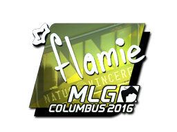 Стикер | flamie (ламиниран) | MLG Columbus 2016