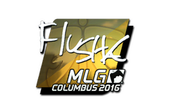 Sticker | flusha (Foil) | MLG Columbus 2016