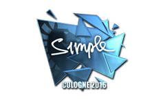 Sticker | s1mple (Foil) | Cologne 2016