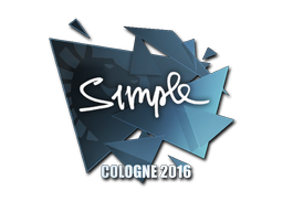 สติกเกอร์ | s1mple | Cologne 2016