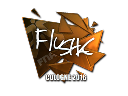 Klistermärke | flusha (Foil) | Cologne 2016