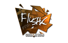 Sticker | flusha (Foil) | Cologne 2016