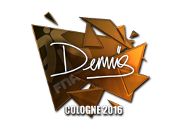 Klistermærke | dennis (Folie) | Cologne 2016