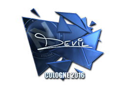 Adesivo | DEVIL (Brilhante) | Colônia 2016