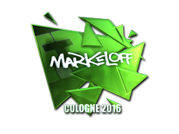 Sticker | markeloff (Foil) | Cologne 2016