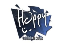 Klistermärke | Happy | Cologne 2016