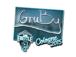 Наклейка | GruBy (металлическая) | Кёльн 2015