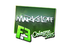 Sticker | markeloff (Foil) | Cologne 2015