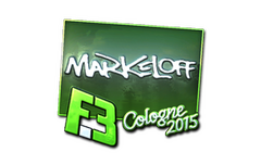 Sticker | markeloff (Foil) | Cologne 2015