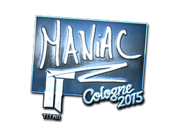 Klistremerke | Maniac (folie) | Cologne 2015