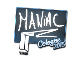 Aufkleber | Maniac | Köln 2015