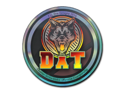 Pegatina | dAT team (holográfica) | Colonia 2014