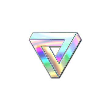 Sticker | Infinite Triangle (Holo) image 360x360