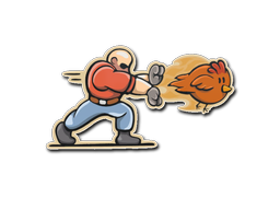 Sticker | Poule de feu