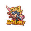 Sticker | Sting Like A Butterly image 120x120