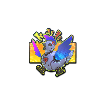 Sticker | Cyber Chicken (Holo) image 360x360