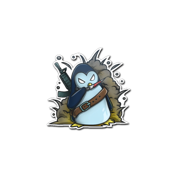 Sticker | War Penguin image 360x360