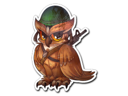 Sticker | Hibou de guerre