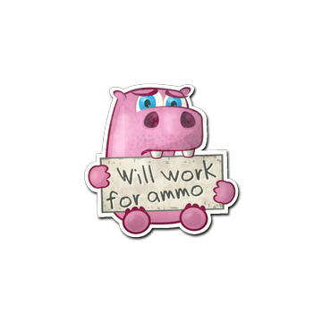 Sticker | Work For Ammo image 360x360