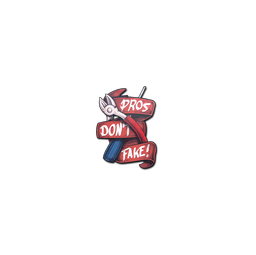 Sticker | Pros Don't Fake