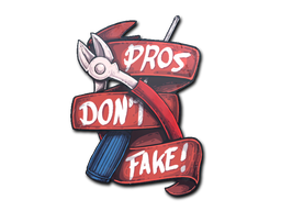 Sticker | Pros Don't Fake
