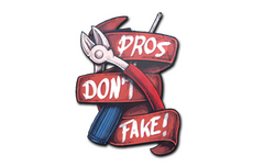 Sticker | Pros Don't Fake