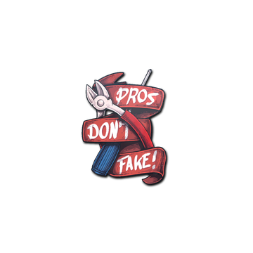 Sticker | Pros Don't Fake image 360x360