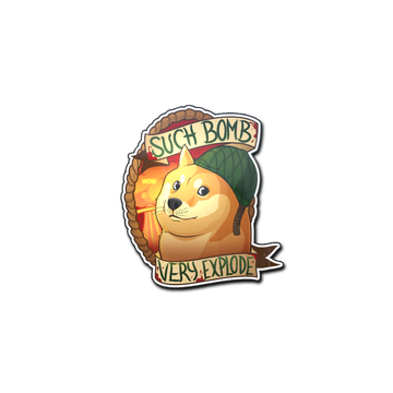 Sticker | Bomb Doge image 360x360