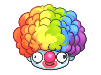 Sticker | Clown Wig