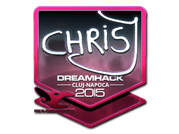 Klistermärke | chrisJ (Foil) | Cluj-Napoca 2015