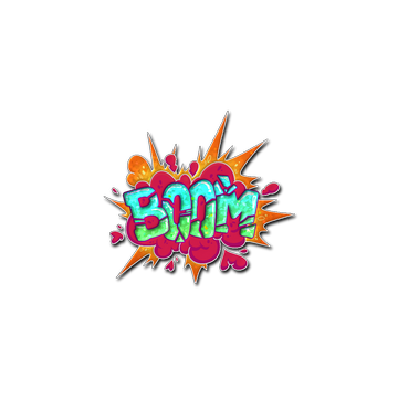 Sticker | Go Boom (Glitter) image 360x360