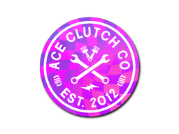 Klistremerke | Ace Clutch Co. (holo)