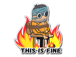 Αυτοκόλλητο | This Is Fine (H)