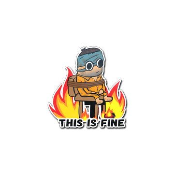 Sticker | This Is Fine (H) image 360x360