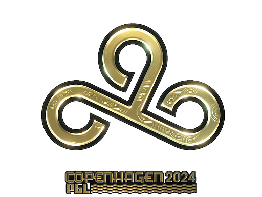 Adesivo | Cloud9 (Dourado) | Copenhague 2024