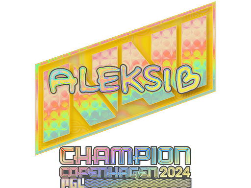 스티커 | Aleksib(홀로그램, 우승팀) | 코펜하겐 2024