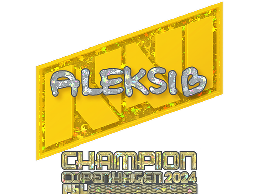 스티커 | Aleksib(반짝이, 우승팀) | 코펜하겐 2024