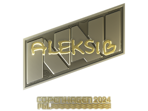 Наліпка | Aleksib (золота) | Копенгаген 2024