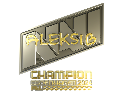 Abțibild | Aleksib (auriu, campion) | Copenhagen 2024