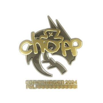 Sticker | chopper (Gold) | Copenhagen 2024 image 360x360