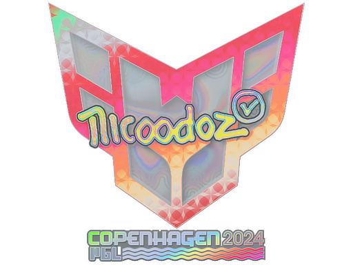 Samolepka | nicoodoz (holografická) | PGL Copenhagen 2024