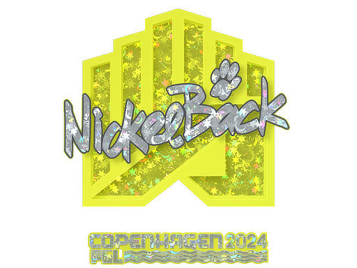 Sticker | NickelBack (scintillant) | Copenhague 2024